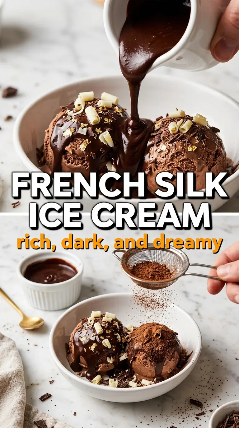 French Silk Ice Cream silky chocolate frozen dessert