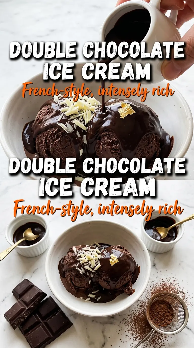 Scoop of homemade ice cream in a bowl