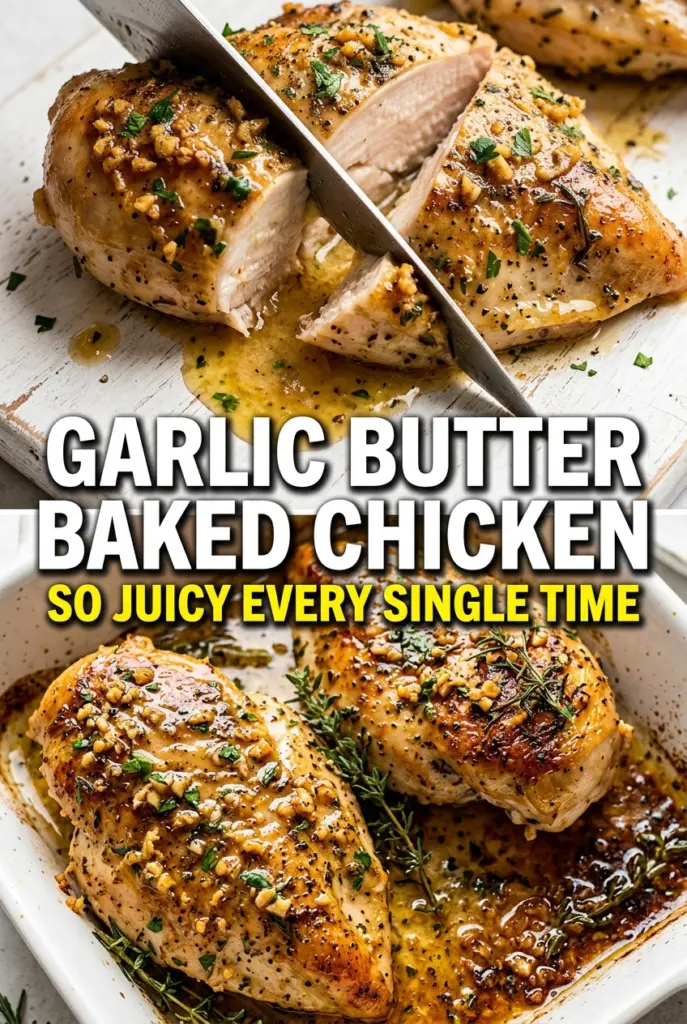 Garlic Butter Baked Chicken Breast