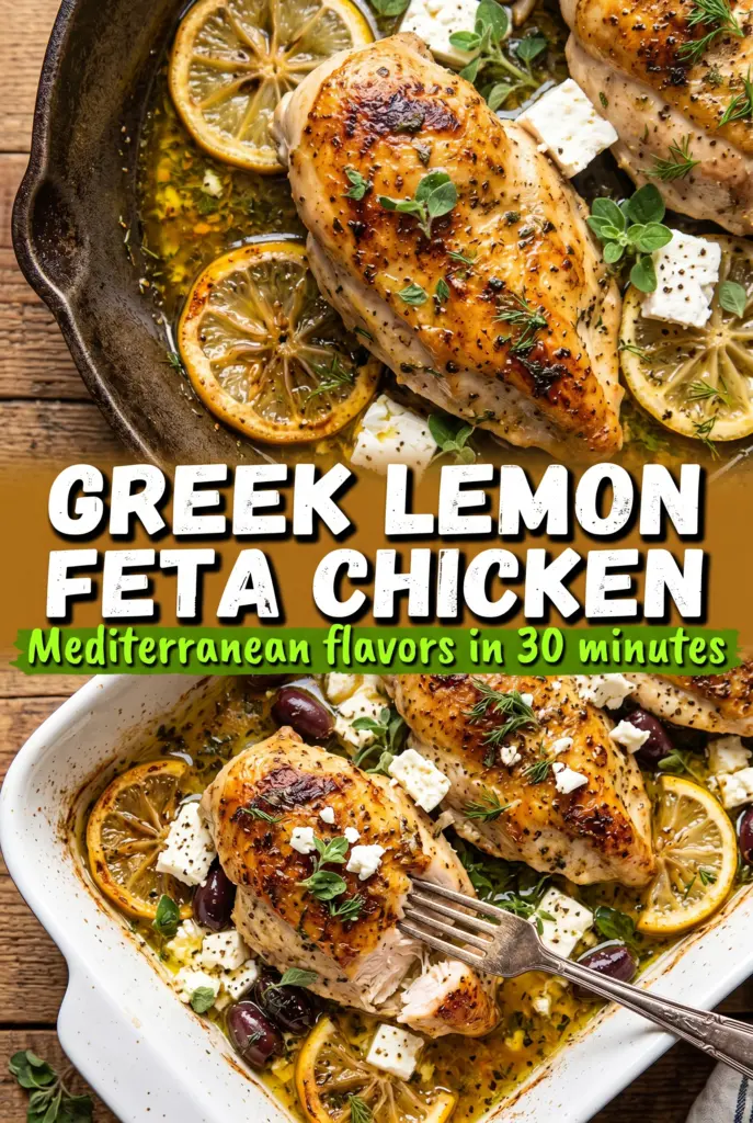 Greek Chicken with Lemon and Feta