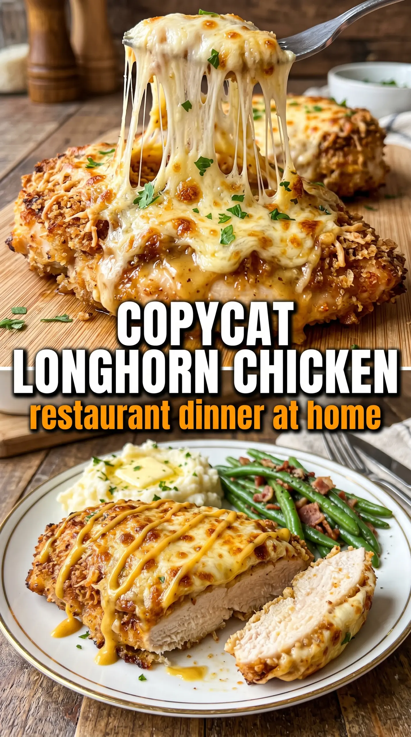Longhorn Steakhouse Parmesan Chicken grilled cheesy honey mustard