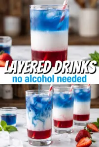 Non-Alcoholic Layered Drinks