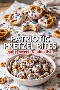 Patriotic Pretzel Bites