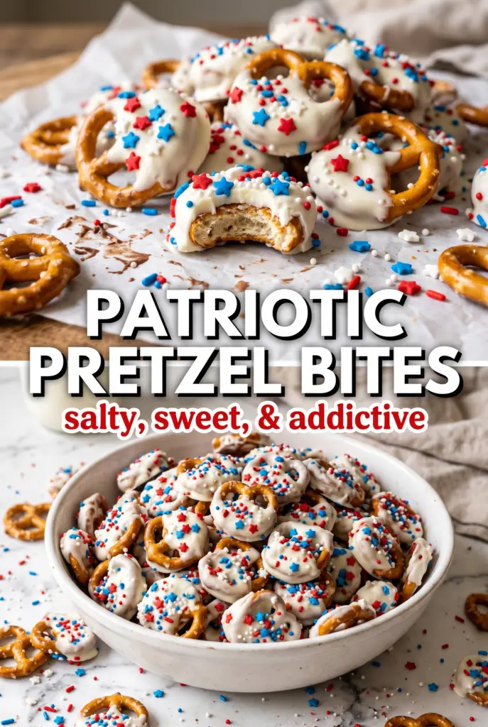 Patriotic Pretzel Bites