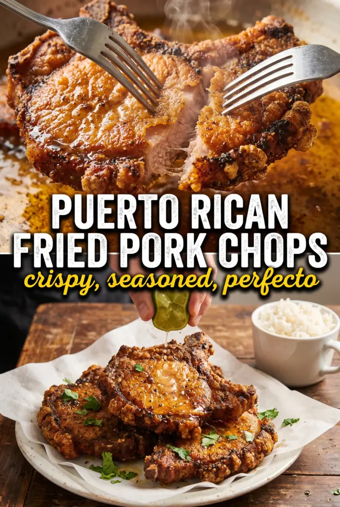 Puerto Rican Fried Pork Chops
