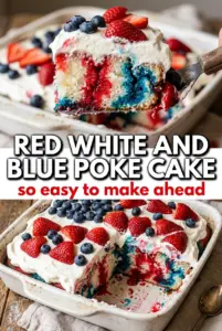 Red, White and Blue Poke Cake