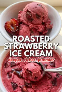 Roasted Strawberry Ice Cream
