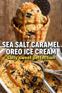 Sea Salt Caramel Oreo Ice Cream