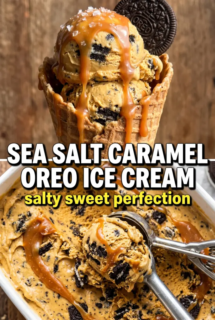 Sea Salt Caramel Oreo Ice Cream