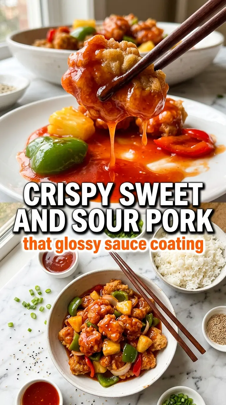 Sweet and sour pork crispy tangy pineapple