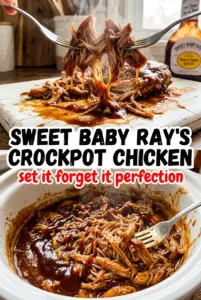 Sweet Baby Ray’s Crockpot Chicken