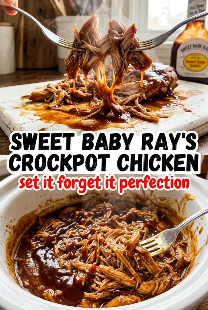 Sweet Baby Ray’s Crockpot Chicken