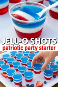 Red White and Blue Jell-O Shots