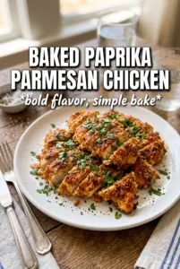Baked Paprika Parmesan Chicken