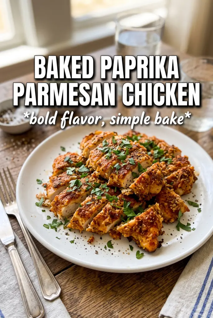 Baked Paprika Parmesan Chicken
