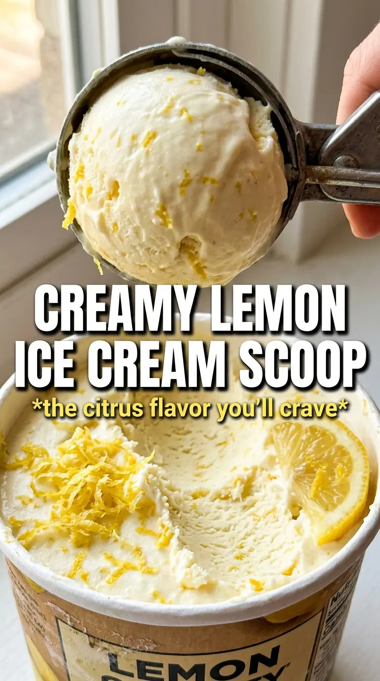 Scoop of homemade ice cream in a bowl