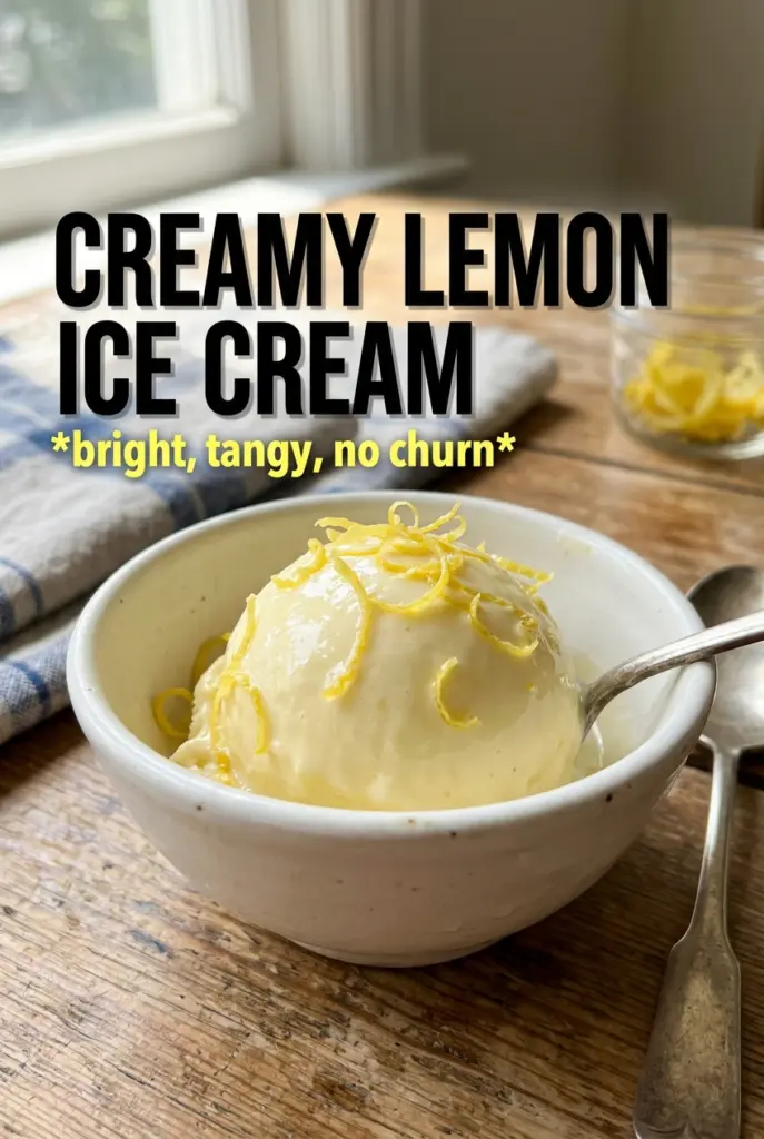 Creamy Lemon Ice Cream