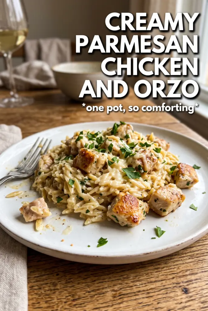 Creamy Parmesan Chicken and Orzo