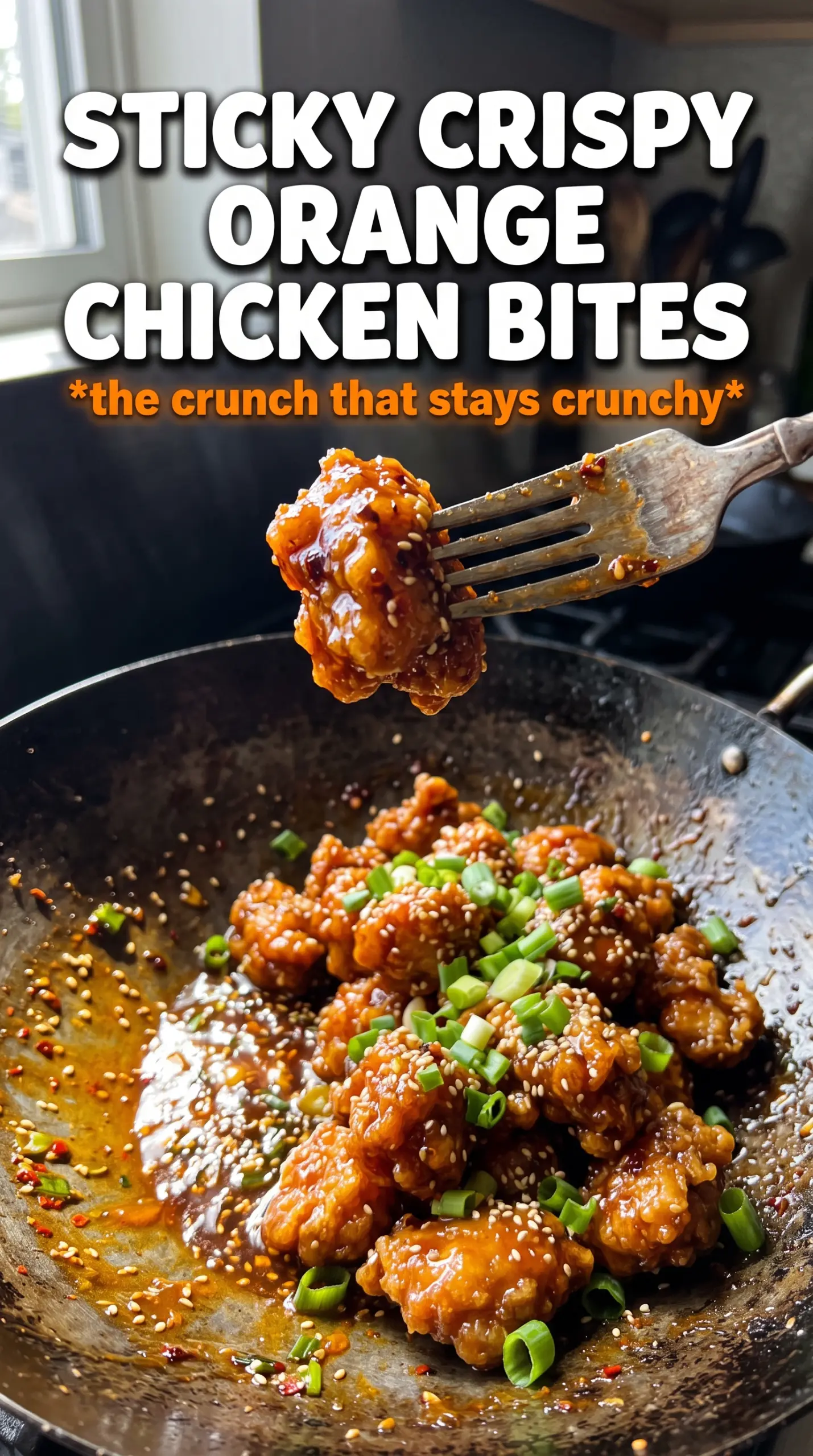 Double Crunch Orange Chicken crispy citrusy glossy