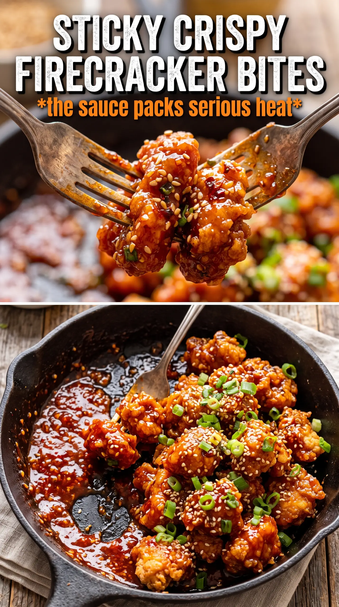Firecracker Chicken crispy sticky spicy
