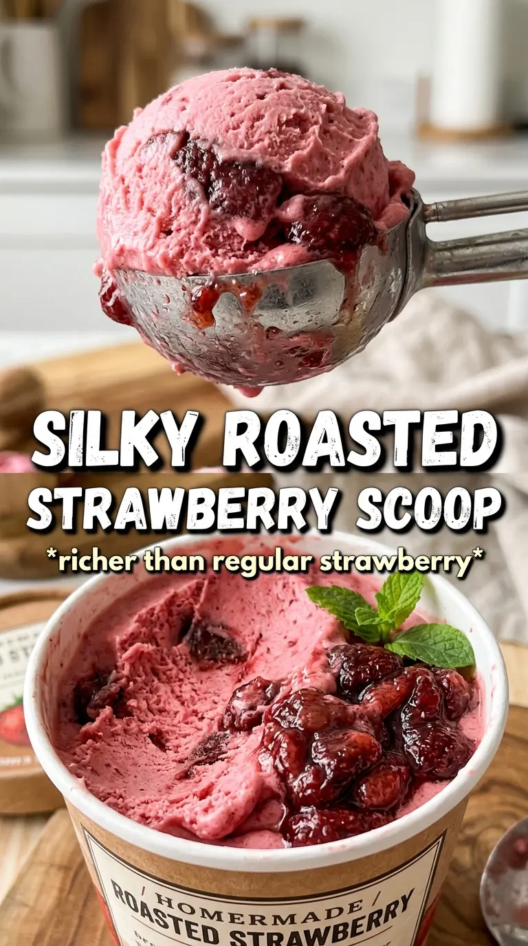 Scoop of homemade ice cream in a bowl