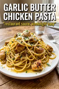 Garlic Butter Chicken Pasta