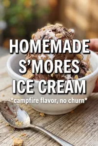 Homemade S’mores Ice Cream