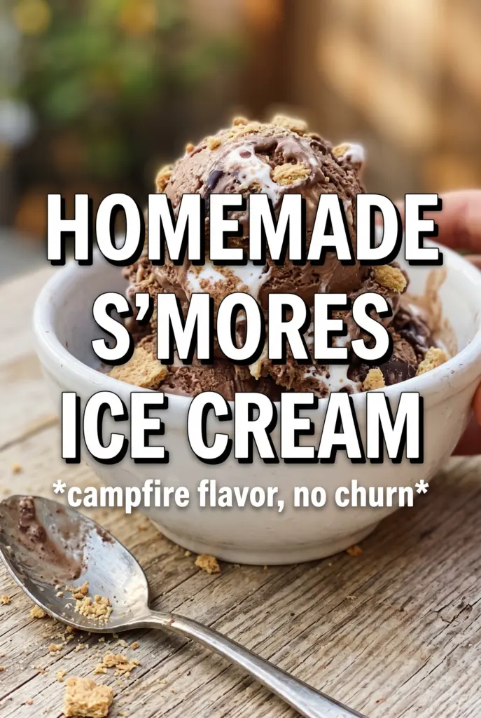 Homemade S’mores Ice Cream
