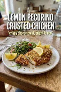 Lemon Pecorino Crusted Chicken
