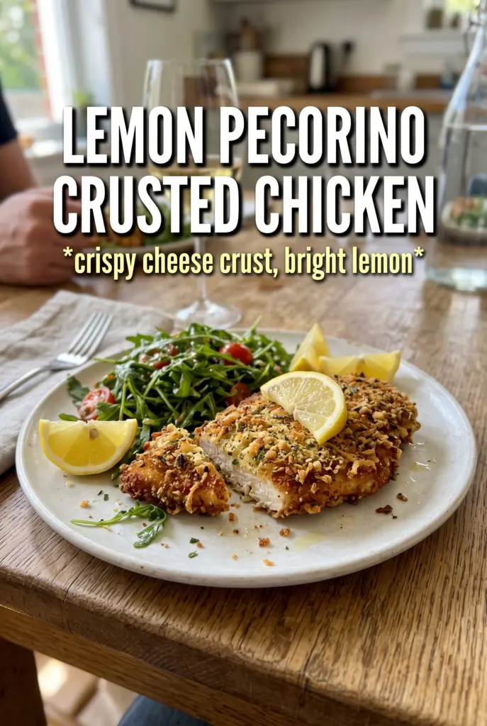 Lemon Pecorino Crusted Chicken