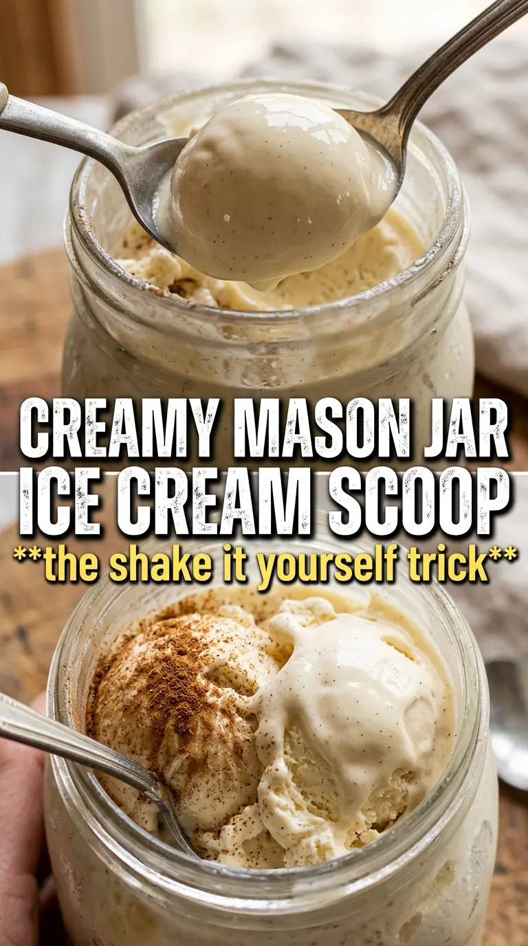 Scoop of homemade ice cream in a bowl