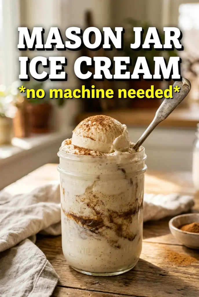Mason Jar Ice Cream