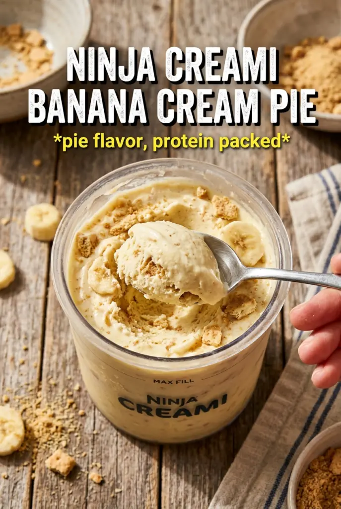 Ninja Creami Banana Cream Pie Ice Cream