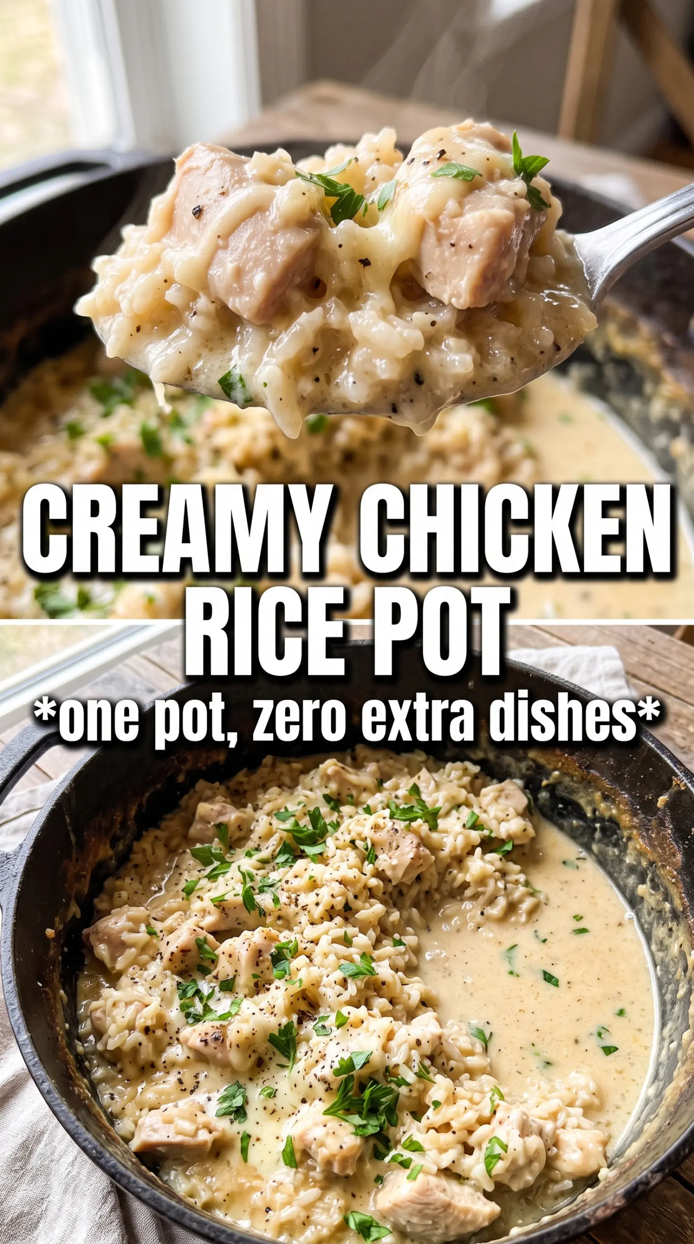 one pot creamy chicken and rice creamy, golden, comforting
