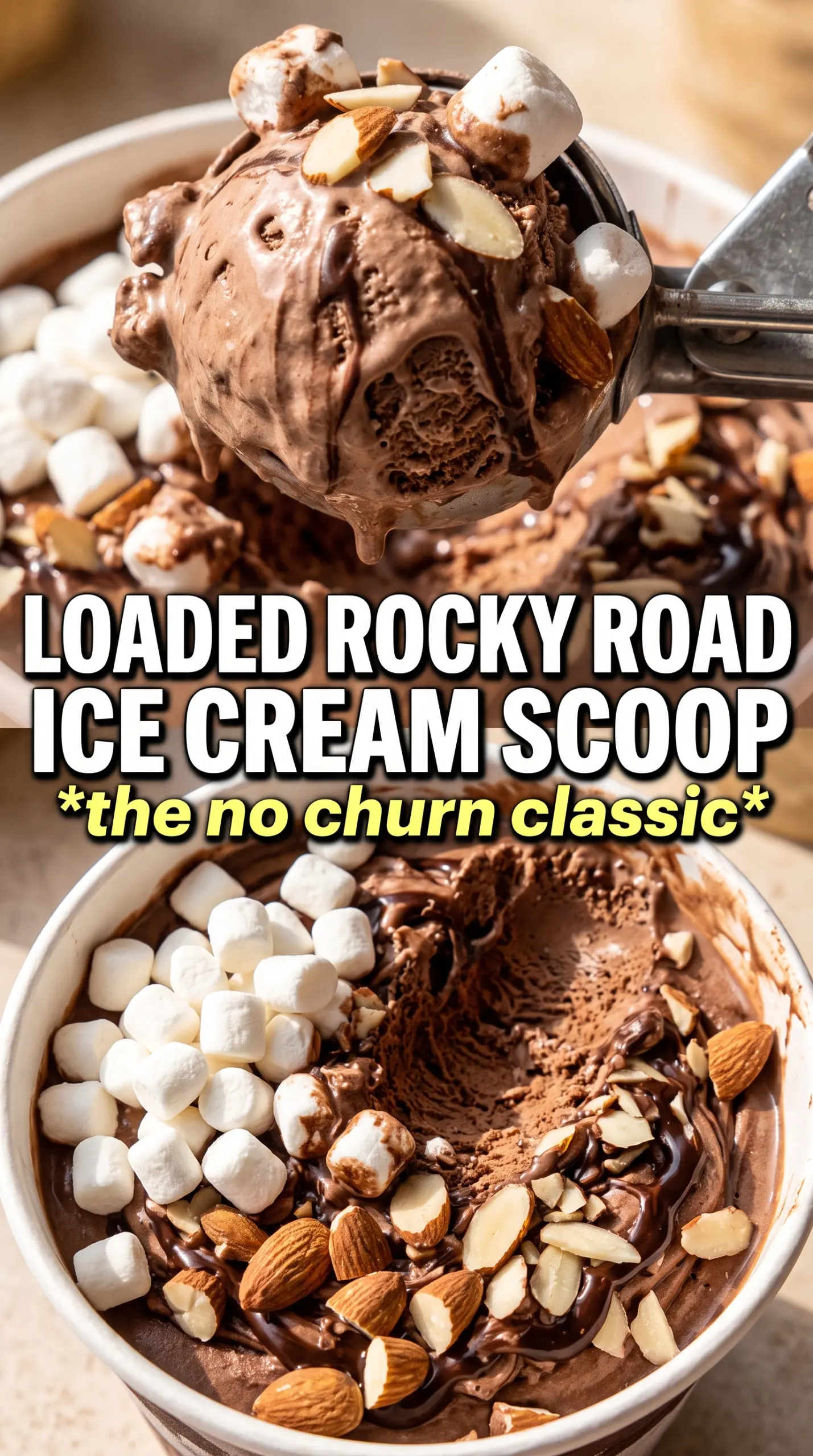 Scoop of homemade ice cream in a bowl