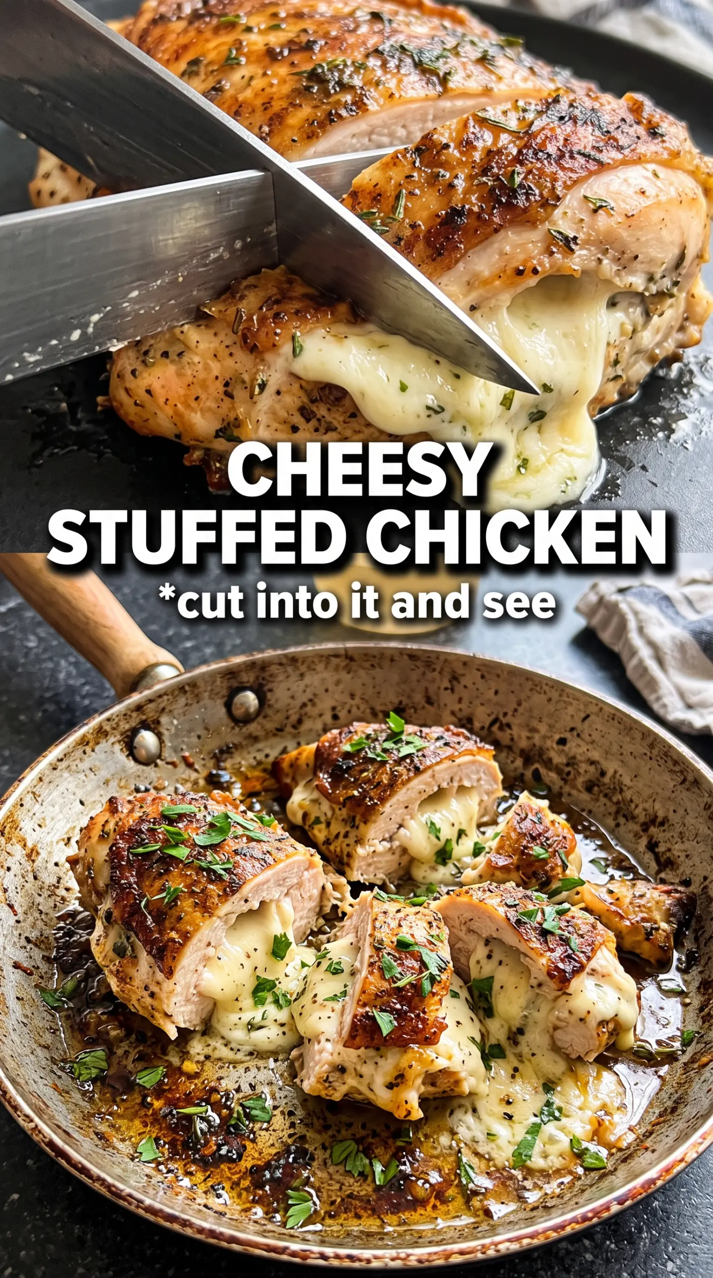 Stuffed Chicken Breast creamy spinach filling