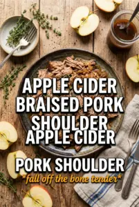 Apple Cider Braised Pork Shoulder