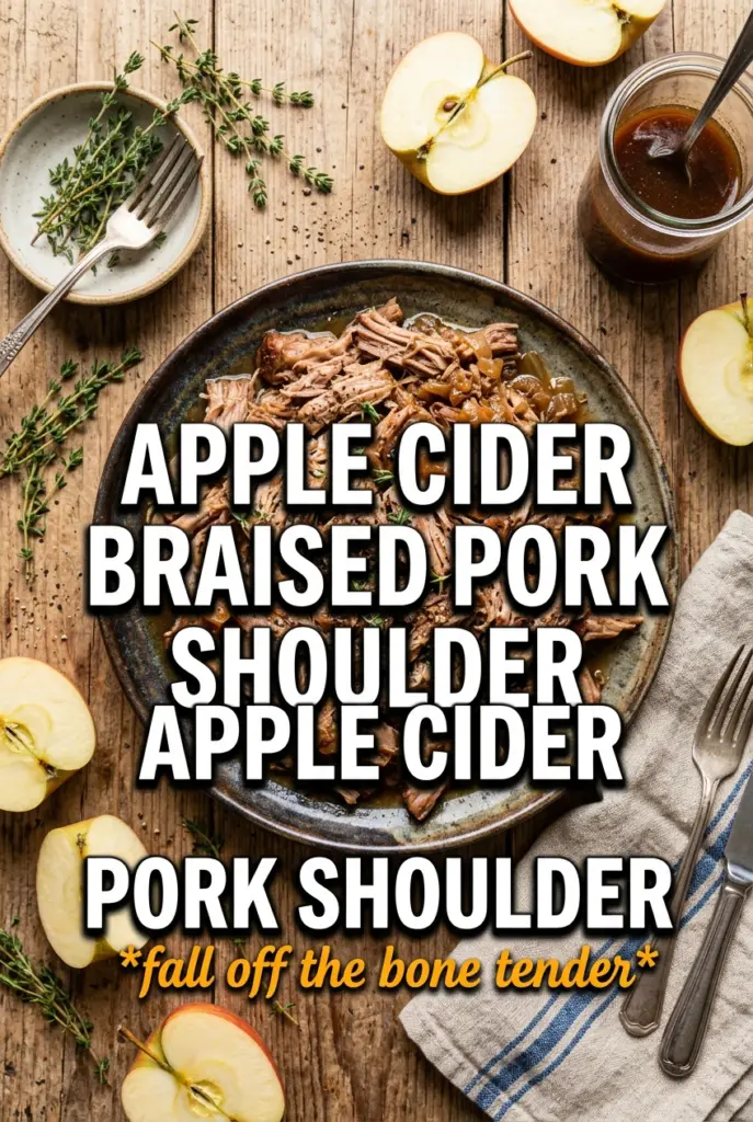Apple Cider Braised Pork Shoulder