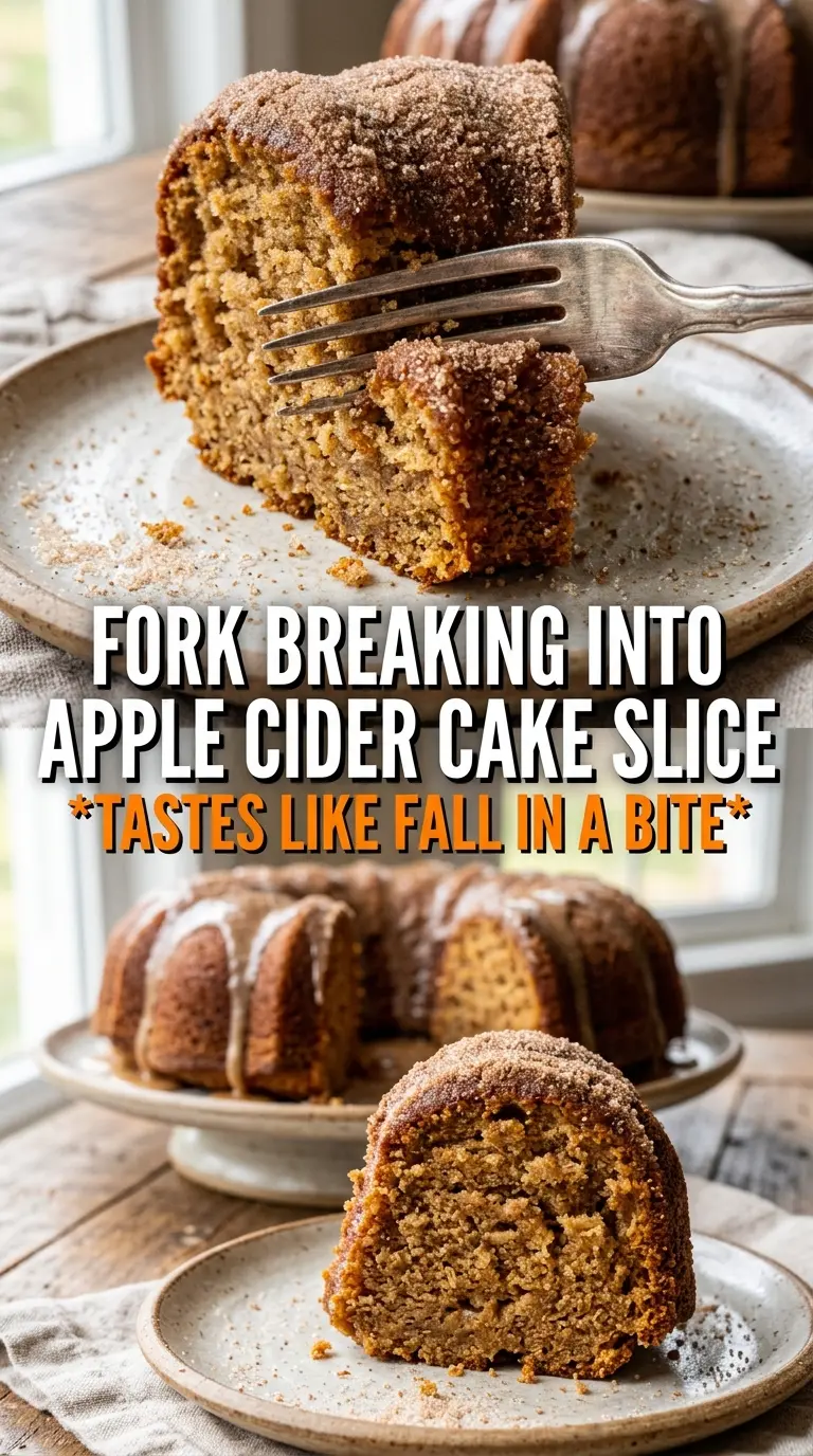 Apple Cider Cake golden spiced layers caramel drizzle