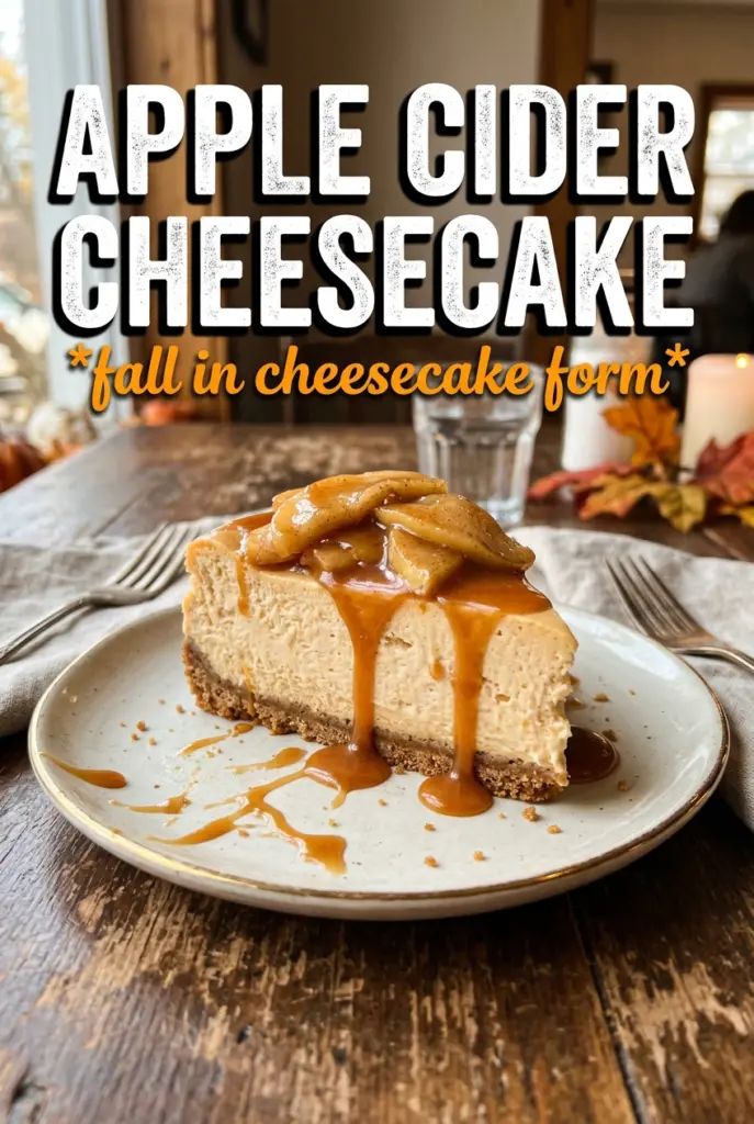 Apple Cider Cheesecake