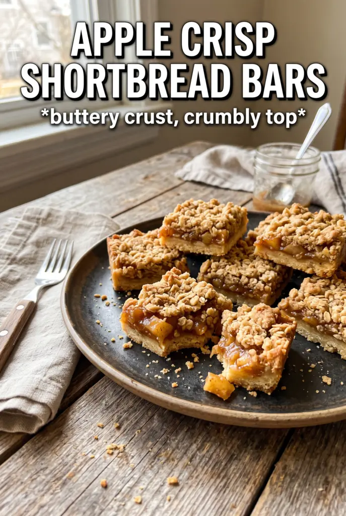 Apple Crisp Shortbread Bars