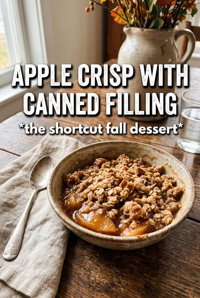Apple Crisp With Canned Apple Filling