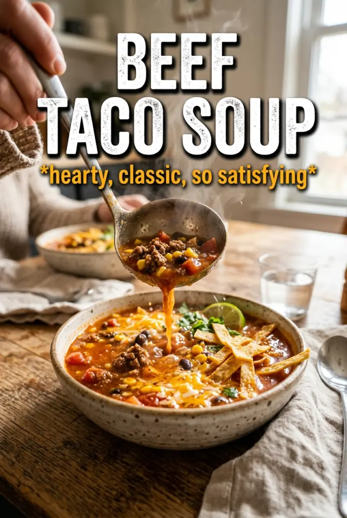 Beef Taco Soup
