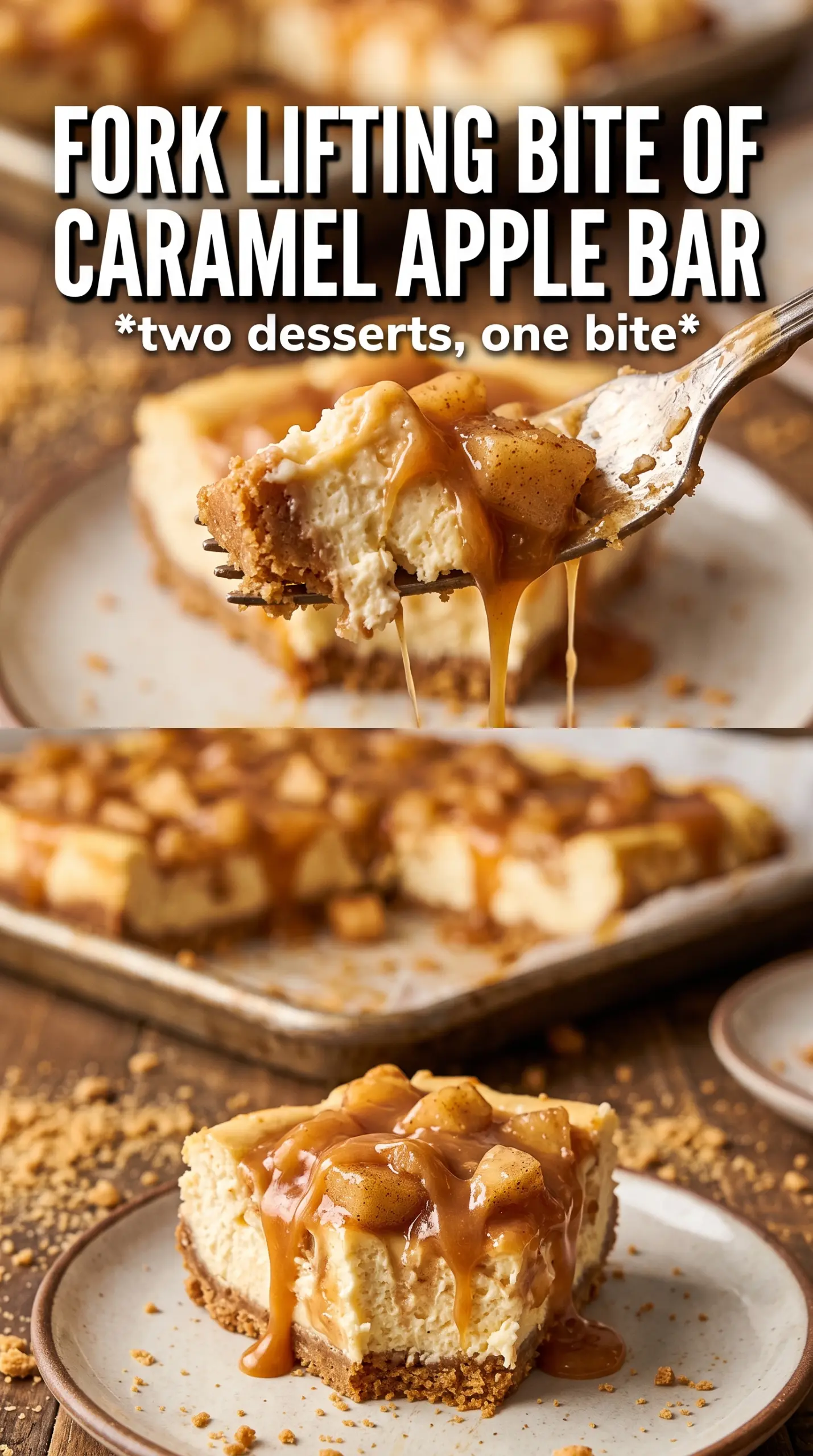 Caramel Apple Cheesecake Bars creamy caramelized apple