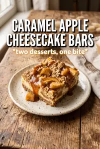 Caramel Apple Cheesecake Bars