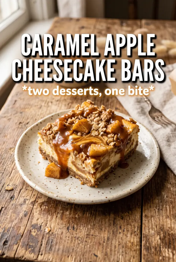 Caramel Apple Cheesecake Bars