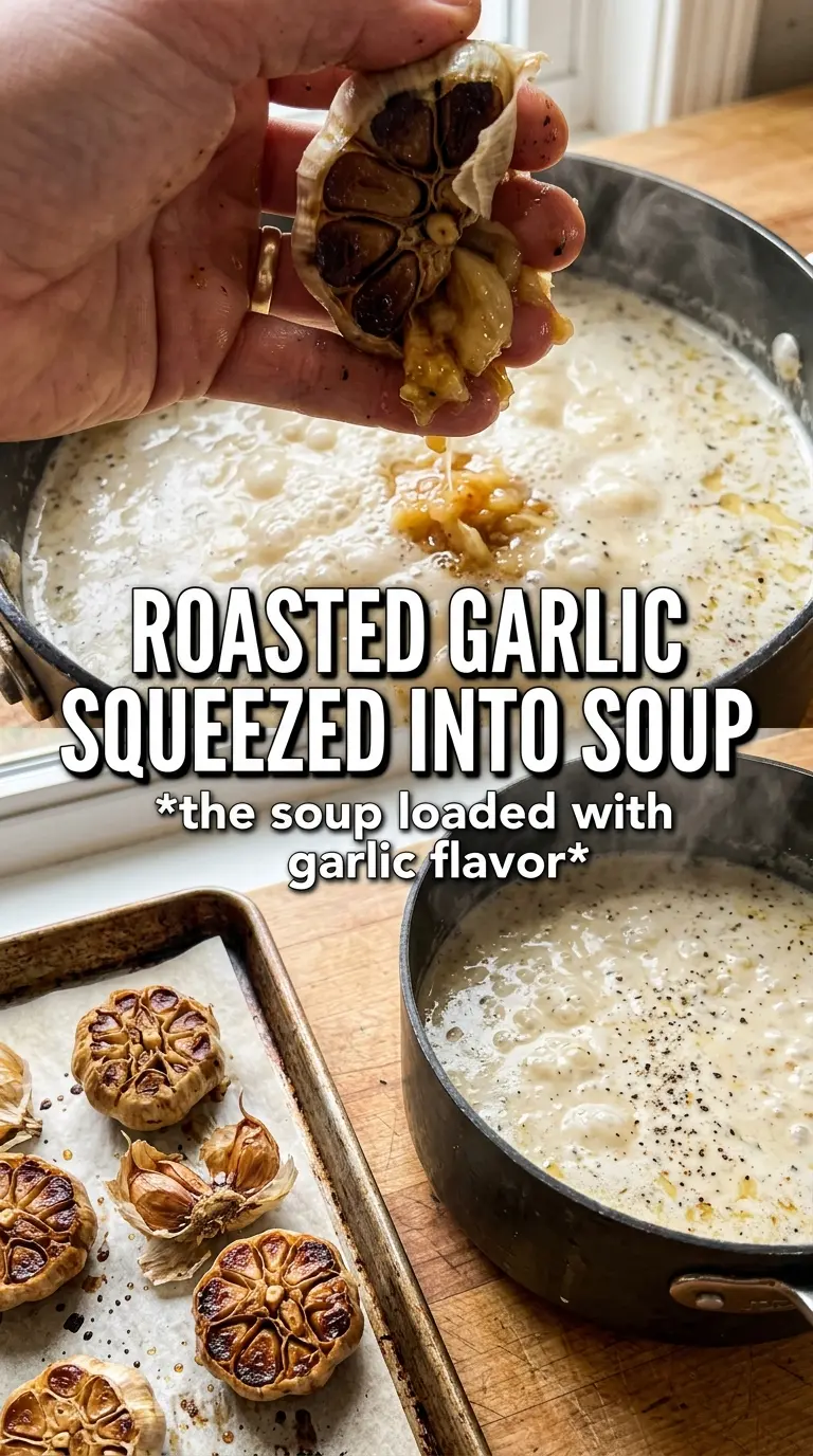 Cheddar Garlic Herb Potato Soup creamy roasted garlic