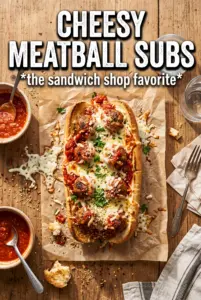 Cheesy Meatball Subs