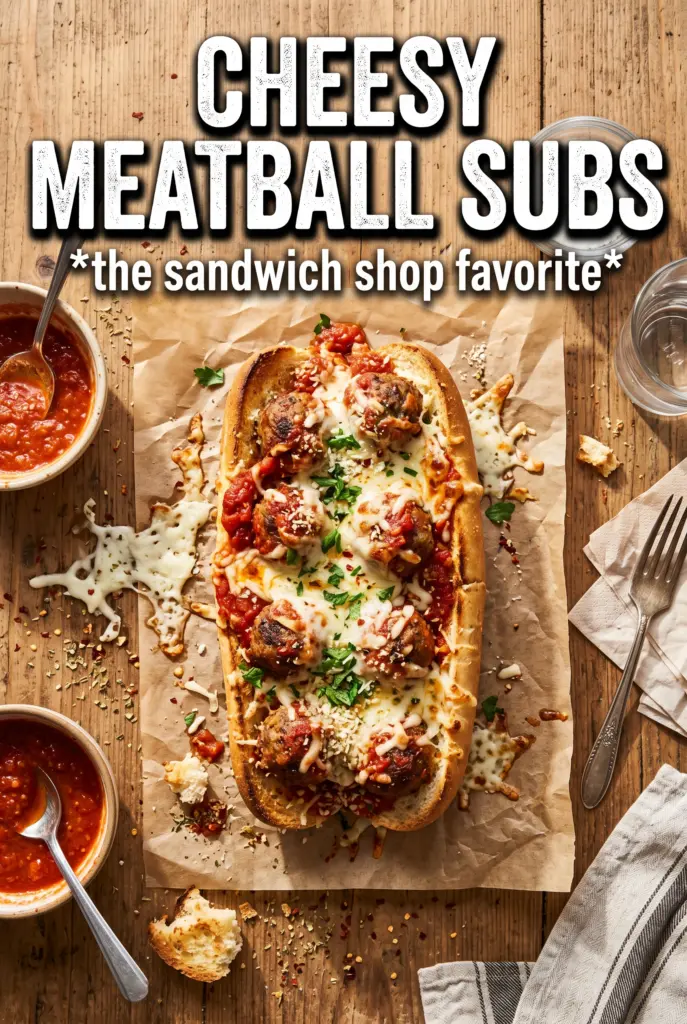 Cheesy Meatball Subs