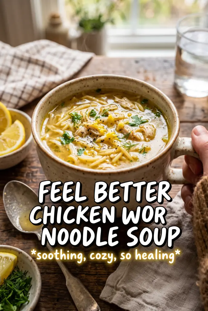 Chicken Noodle Feel Better Soup